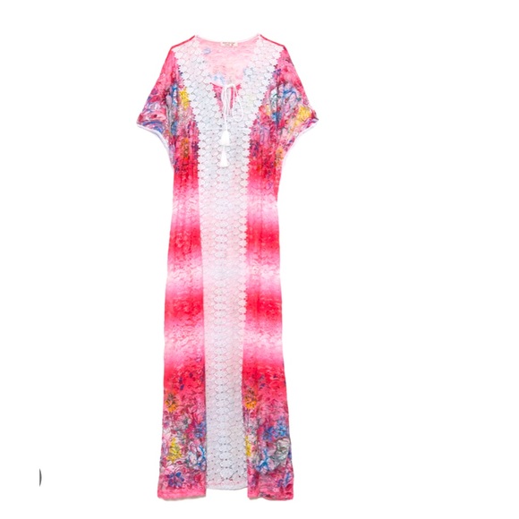 Barthelemy Rose Beach Caftan. Medium Size. - Picture 1 of 7